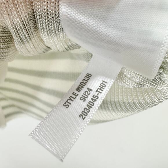 Madewell Micro Rib Sweater Tee Shirt Top Minimalist Viscose Monument Medium NWT - Picture 11 of 13